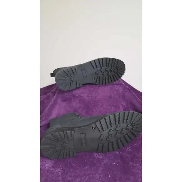 Men's Calvin Klein Lorenzo Lace Up Boots With Leather Upper Size 12 Black - Picture 6 of 9